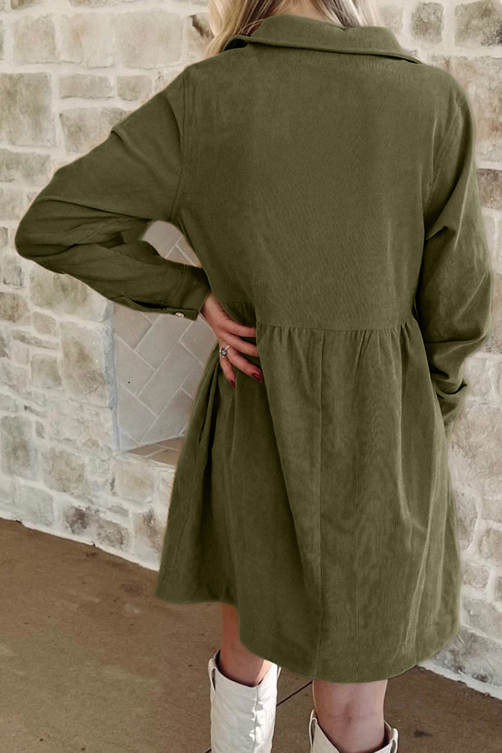 🌿Seaside Corduroy Dress🌊