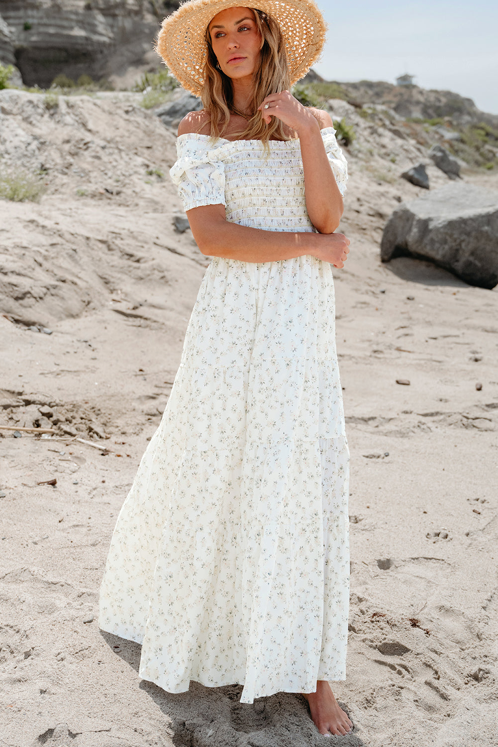 🌊Ocean Bloom Maxi Dress🌸