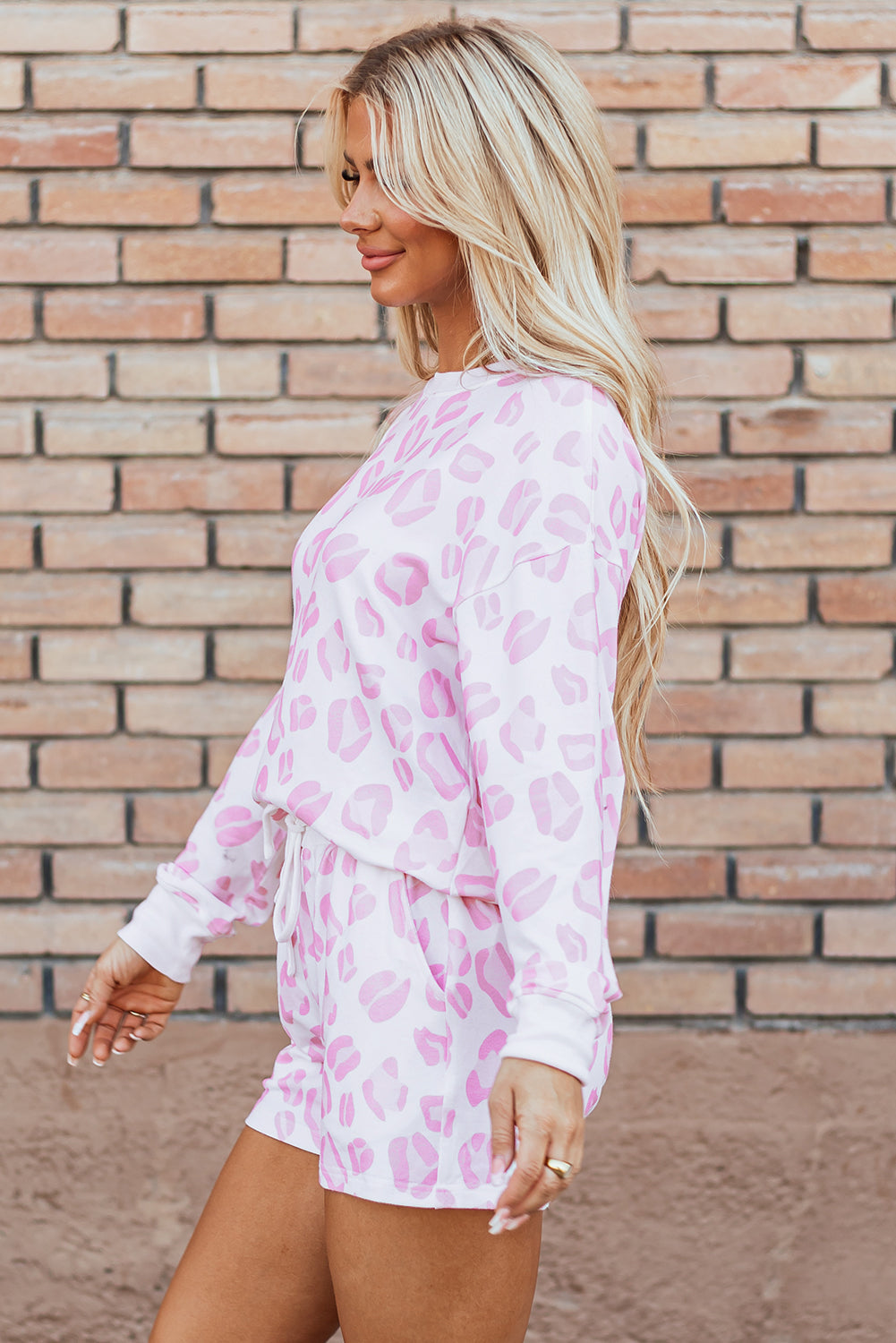 💗Pink Cove Leopard Lounge Set🌊