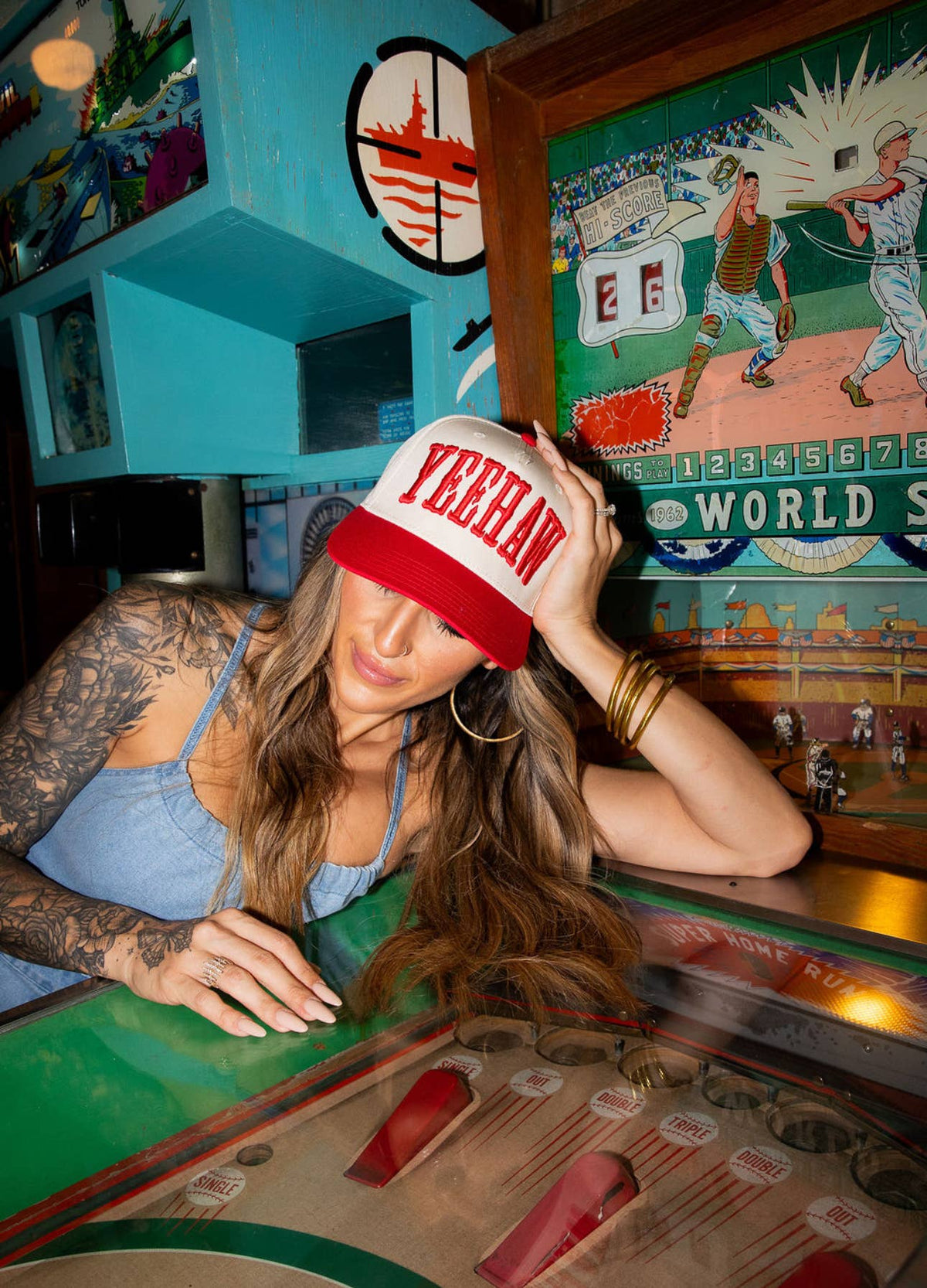 🤍 Yeehaw Siren Trucker Hat 🤠