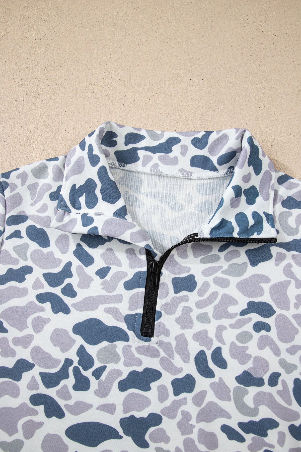 🌊 Riptide Camo Quarter-Zip Pullover🍃