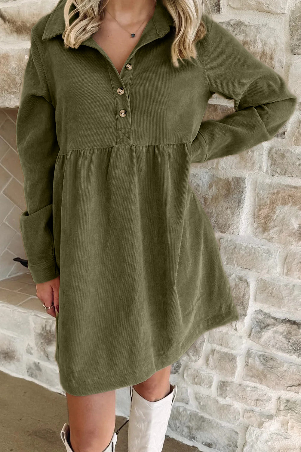 🌿Seaside Corduroy Dress🌊