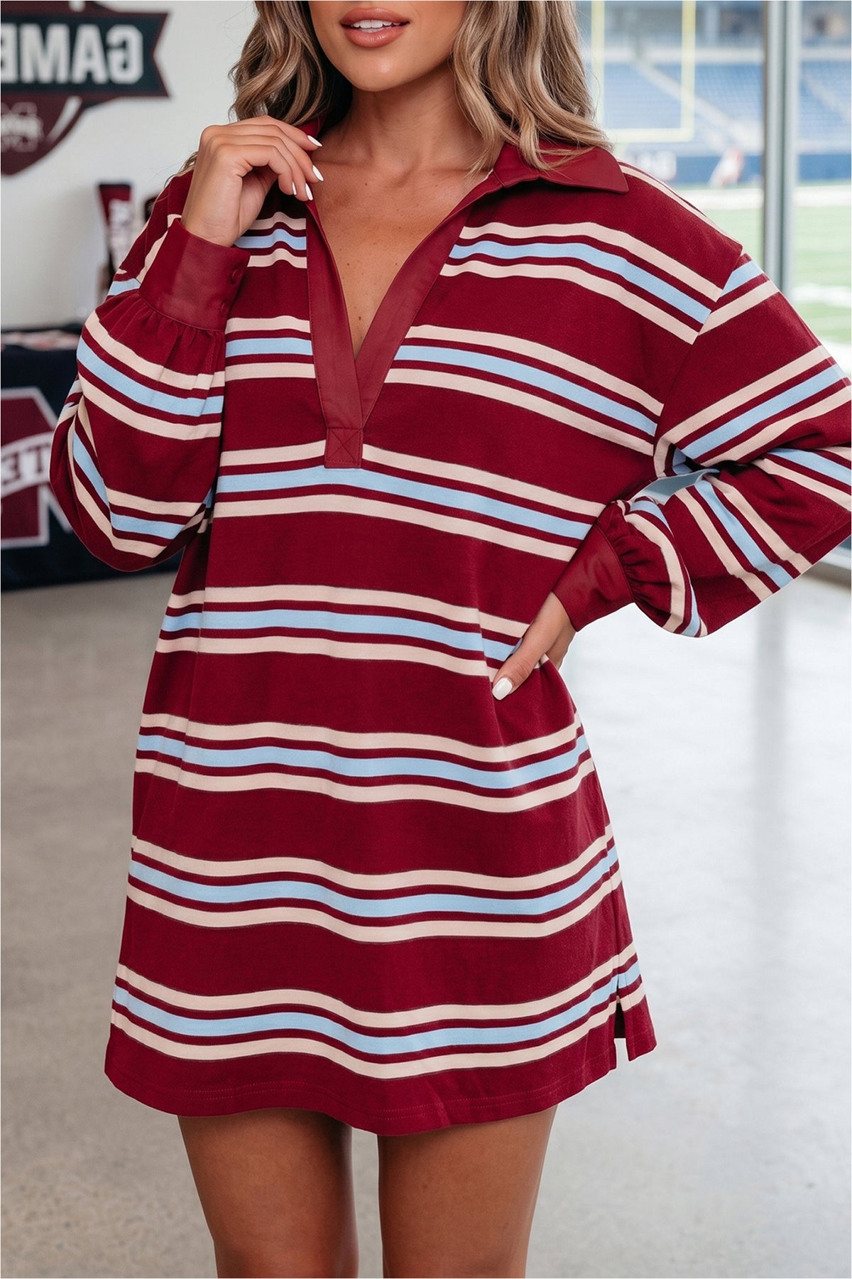 ❤️ Crimson Coast Polo Dress⚓