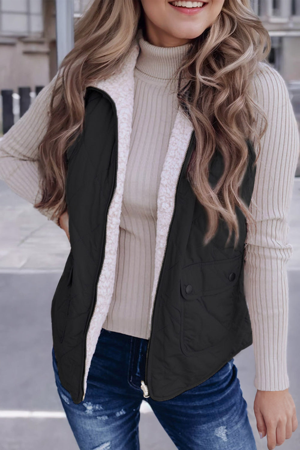 💗Blush Tide Quilted Vest🌊