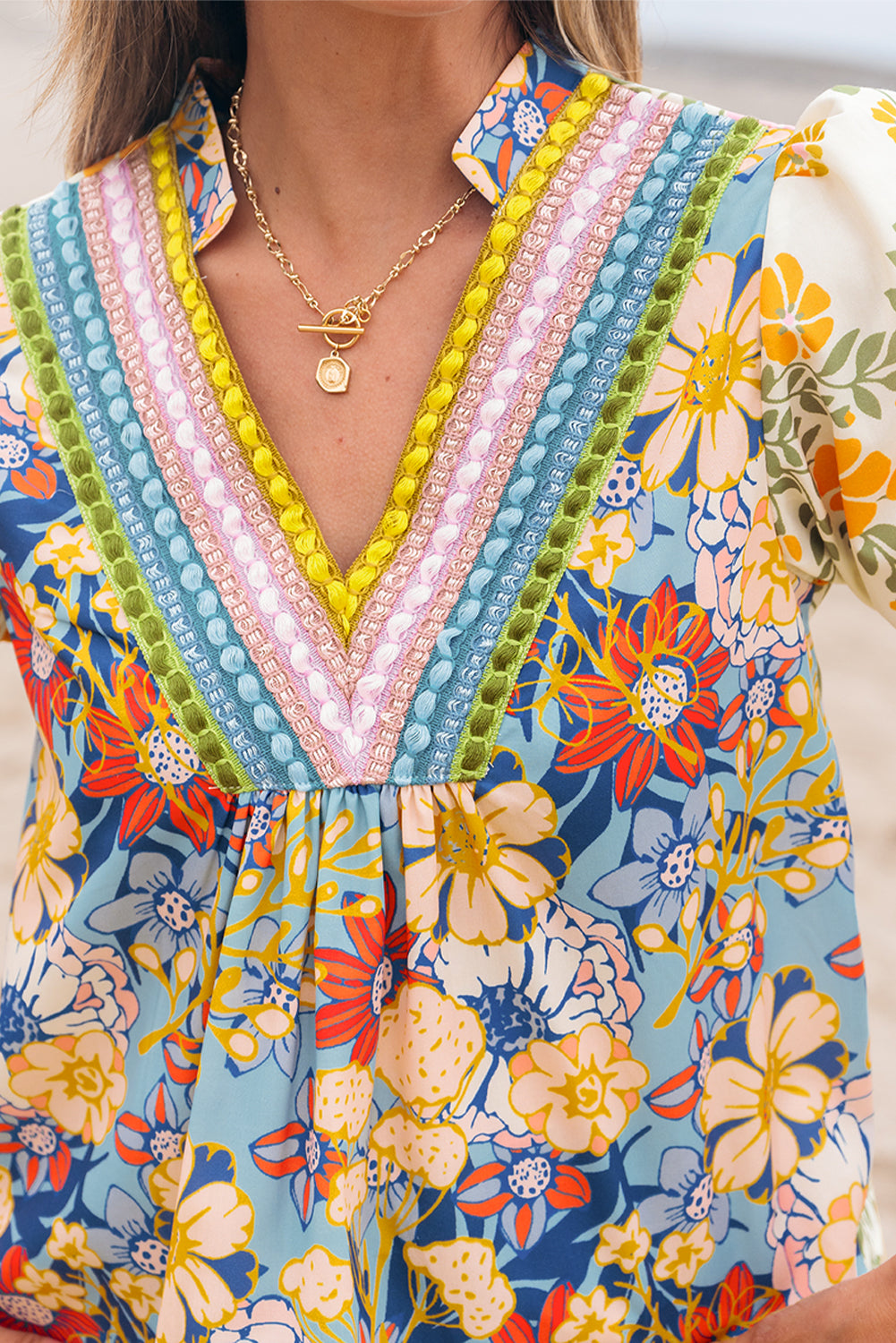 🌸 Wildflower Waves Blouse🌊