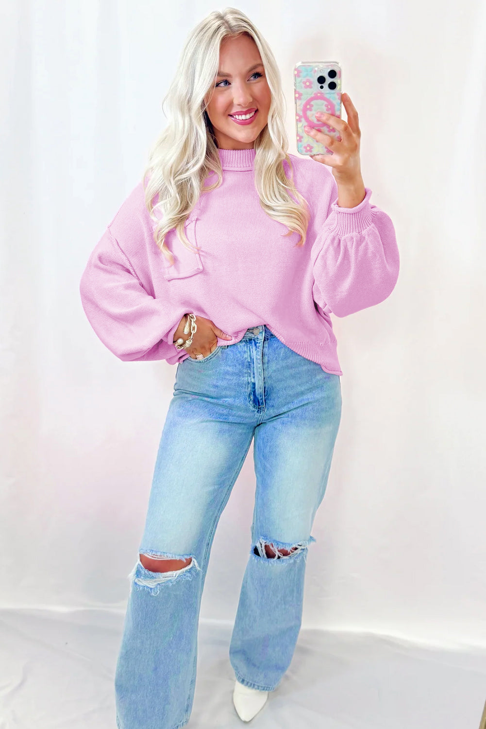 🐚Seashell Blush Sweater💖