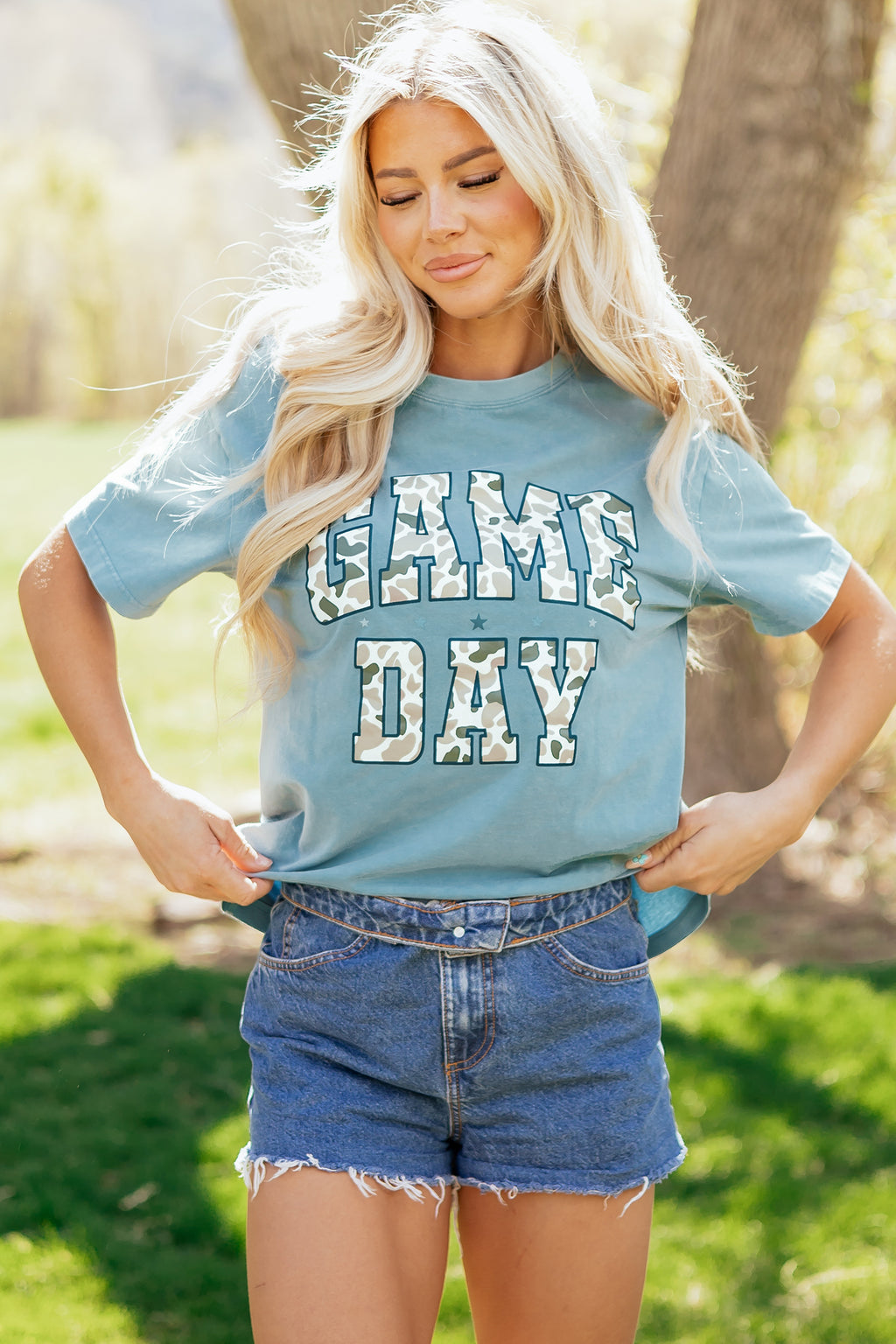 🏈 Game On in Camo Tee🦆