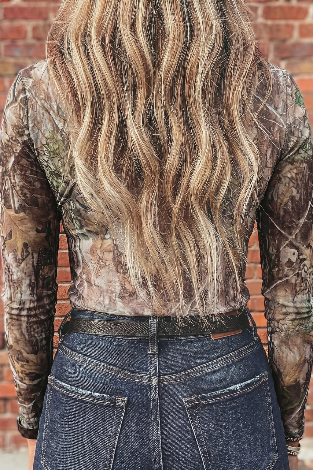 🦌Wildwood Whisper Mesh Top🤎