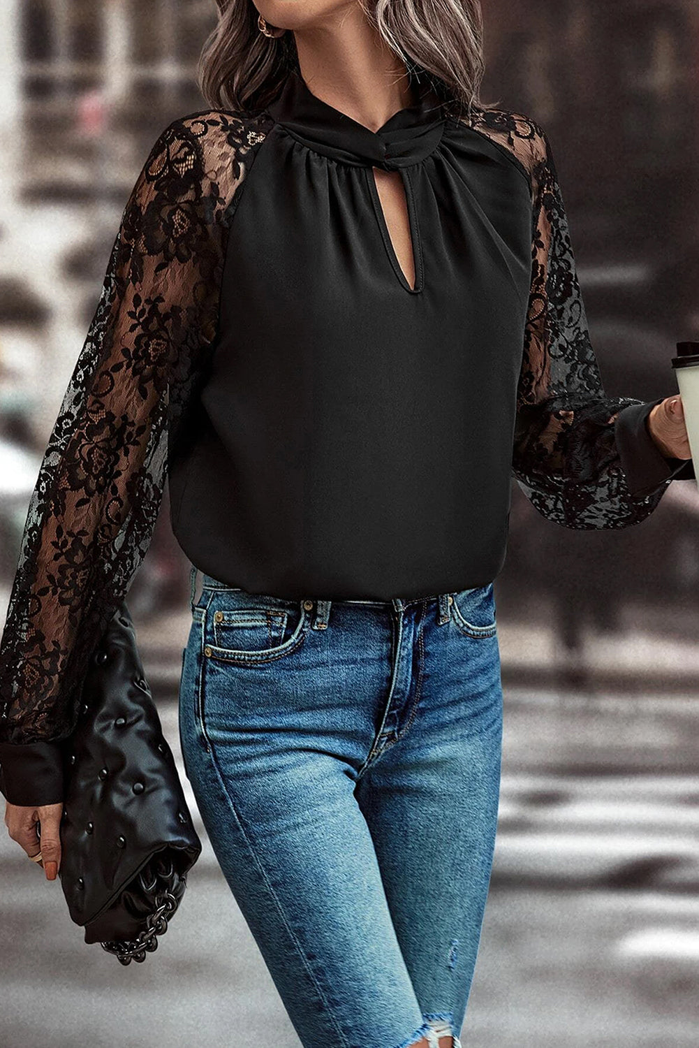 🧜‍♀️The Siren’s Lace Blouse🖤