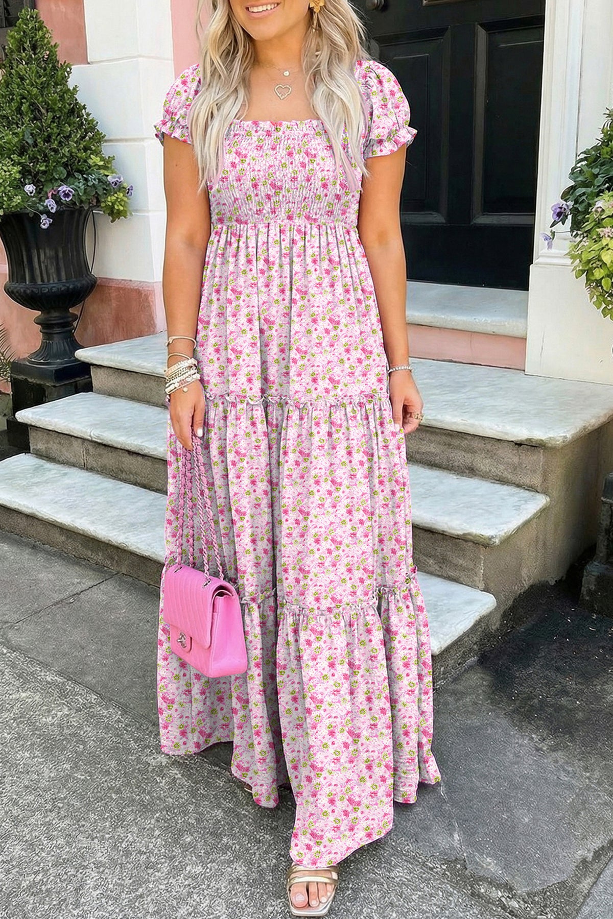 🌸 Wildflower Waves Maxi Dress🦋
