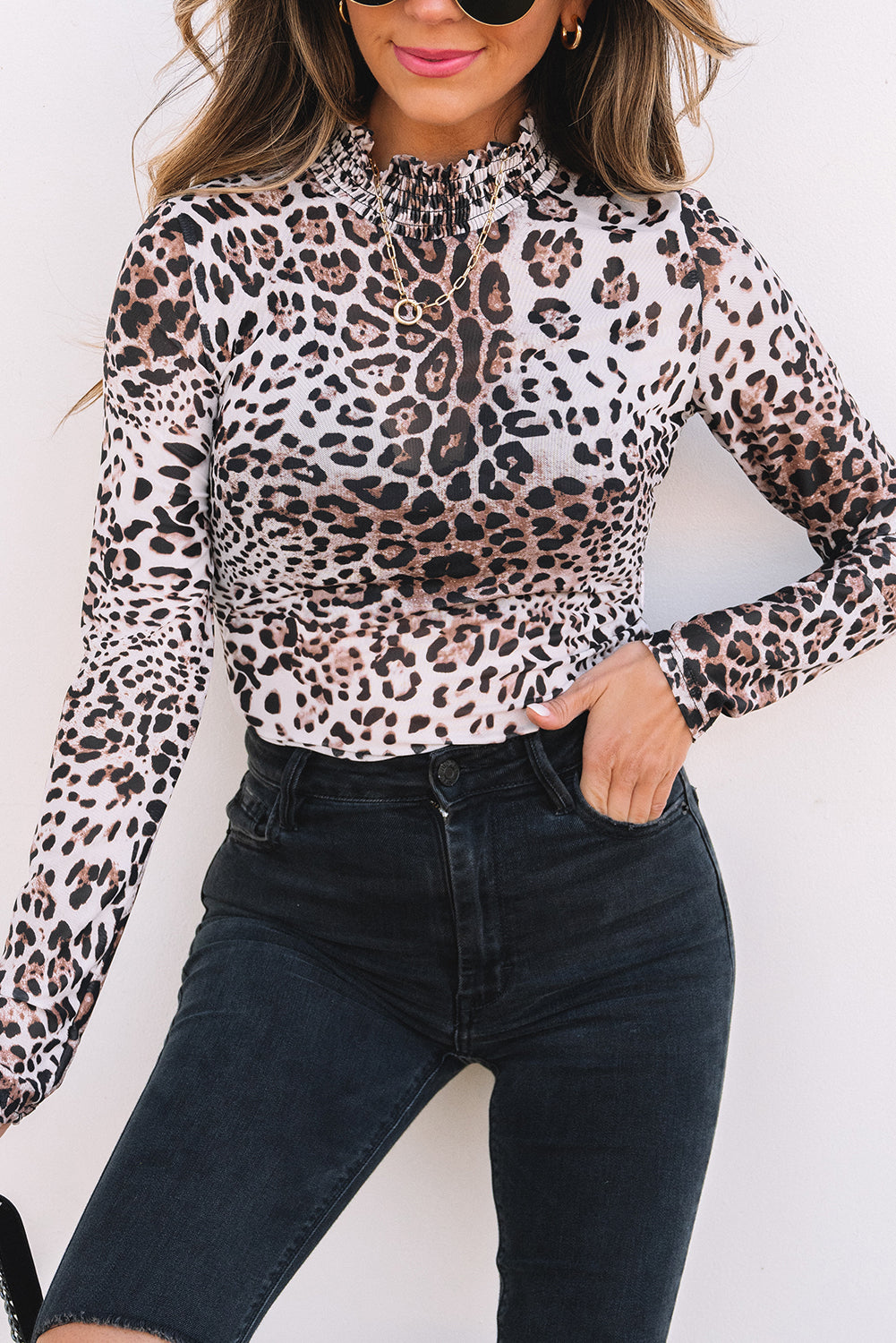 🤎Sandy Cove Leopard Mesh Bodysuit🏝️
