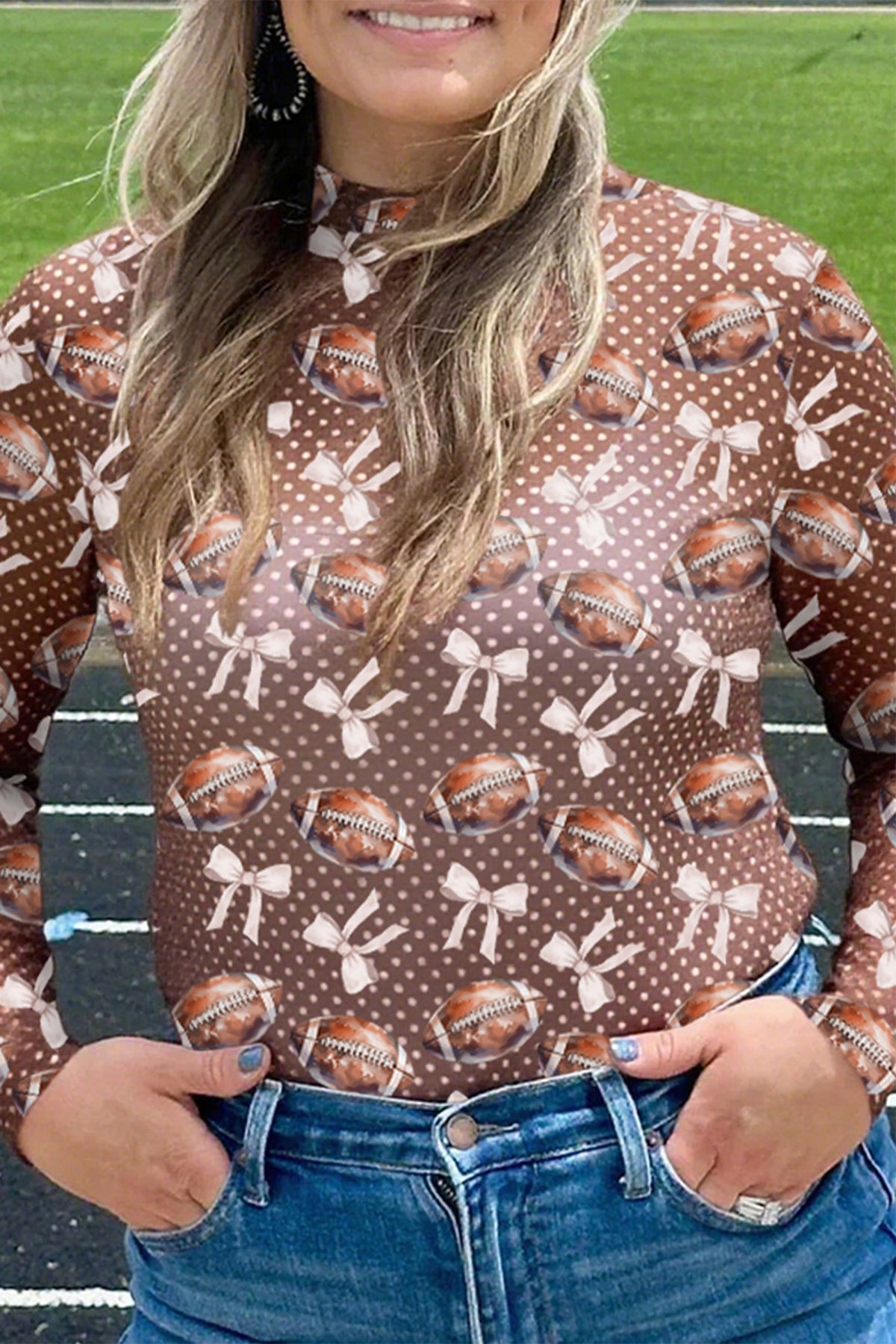 🎀 Touchdown Tides Mesh Top 🏈