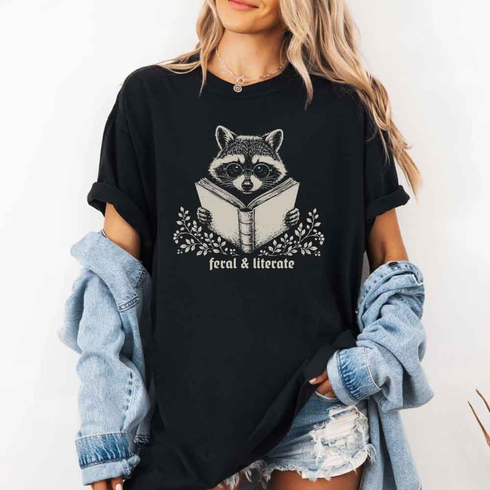 🦝 Wildly Well-Read Comfort Colors Tee 📚