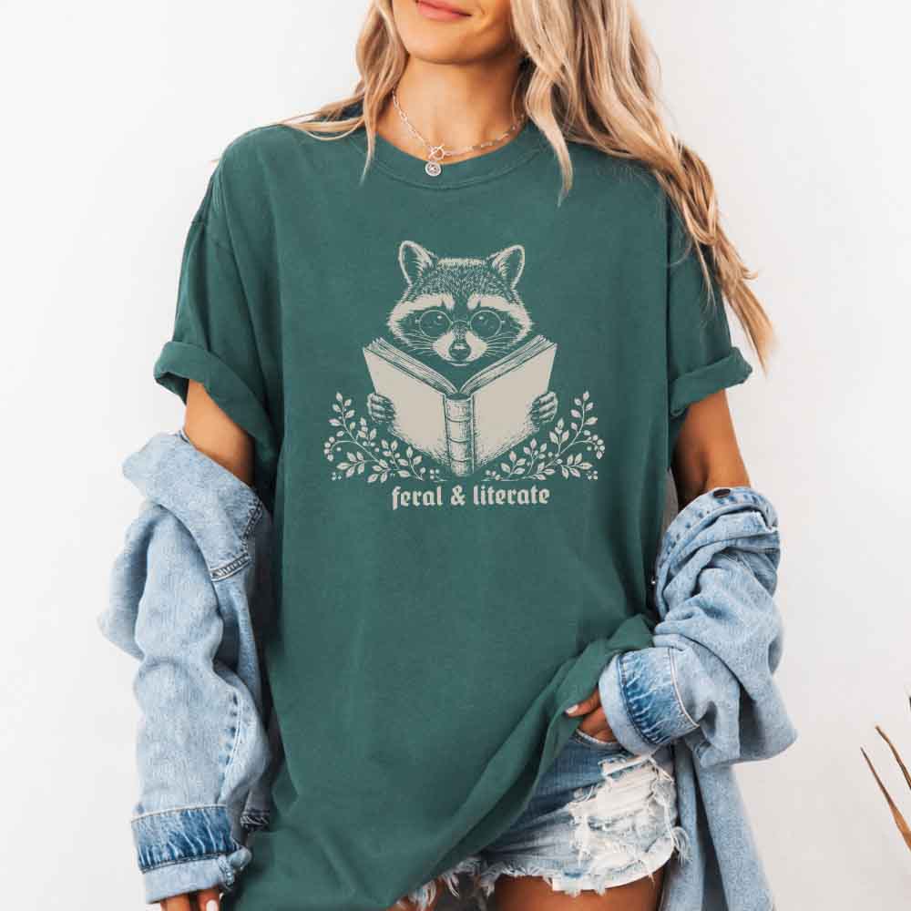 🦝 Wildly Well-Read Comfort Colors Tee 📚