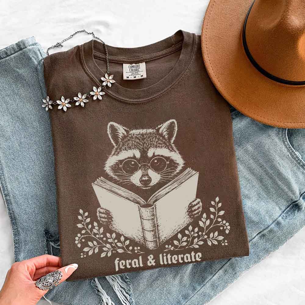 🦝 Wildly Well-Read Comfort Colors Tee 📚