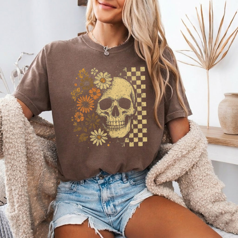 💀 Midnight Bloom Comfort Colors Tee 🌼
