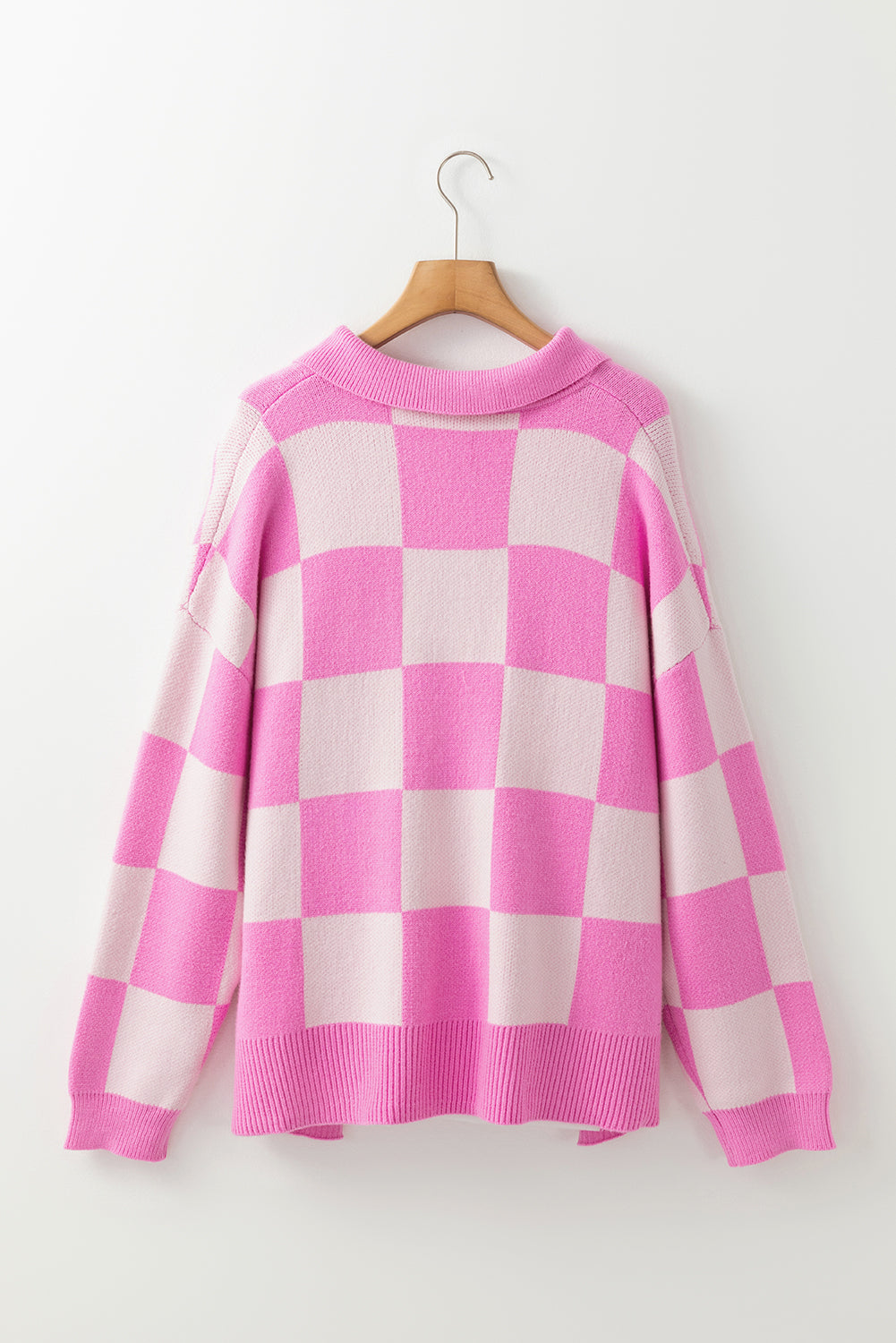 💗Blush Harbor Checkerboard Sweater⛵