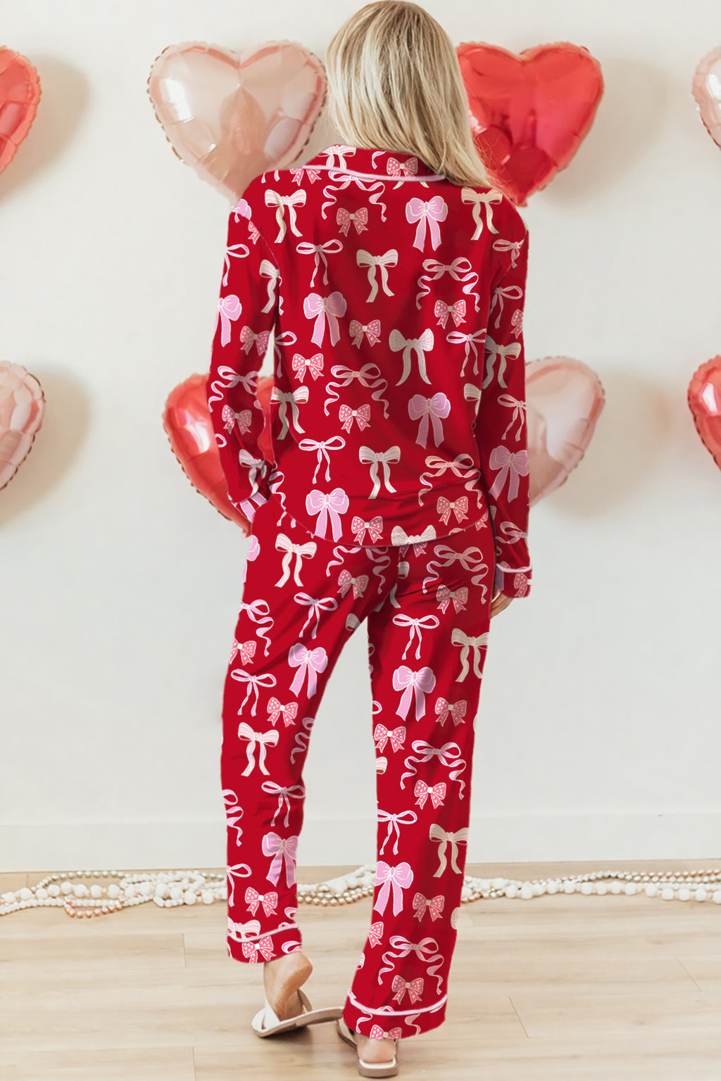 🌊Tidal Heart Bow Pajama Set 🎀