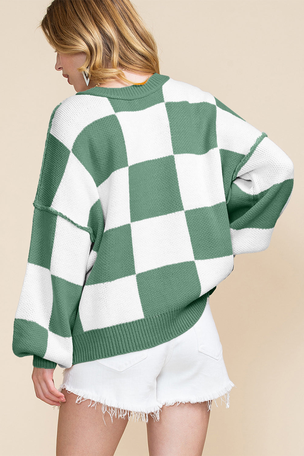 💗Tide Treasure Checkered Sweater🌊