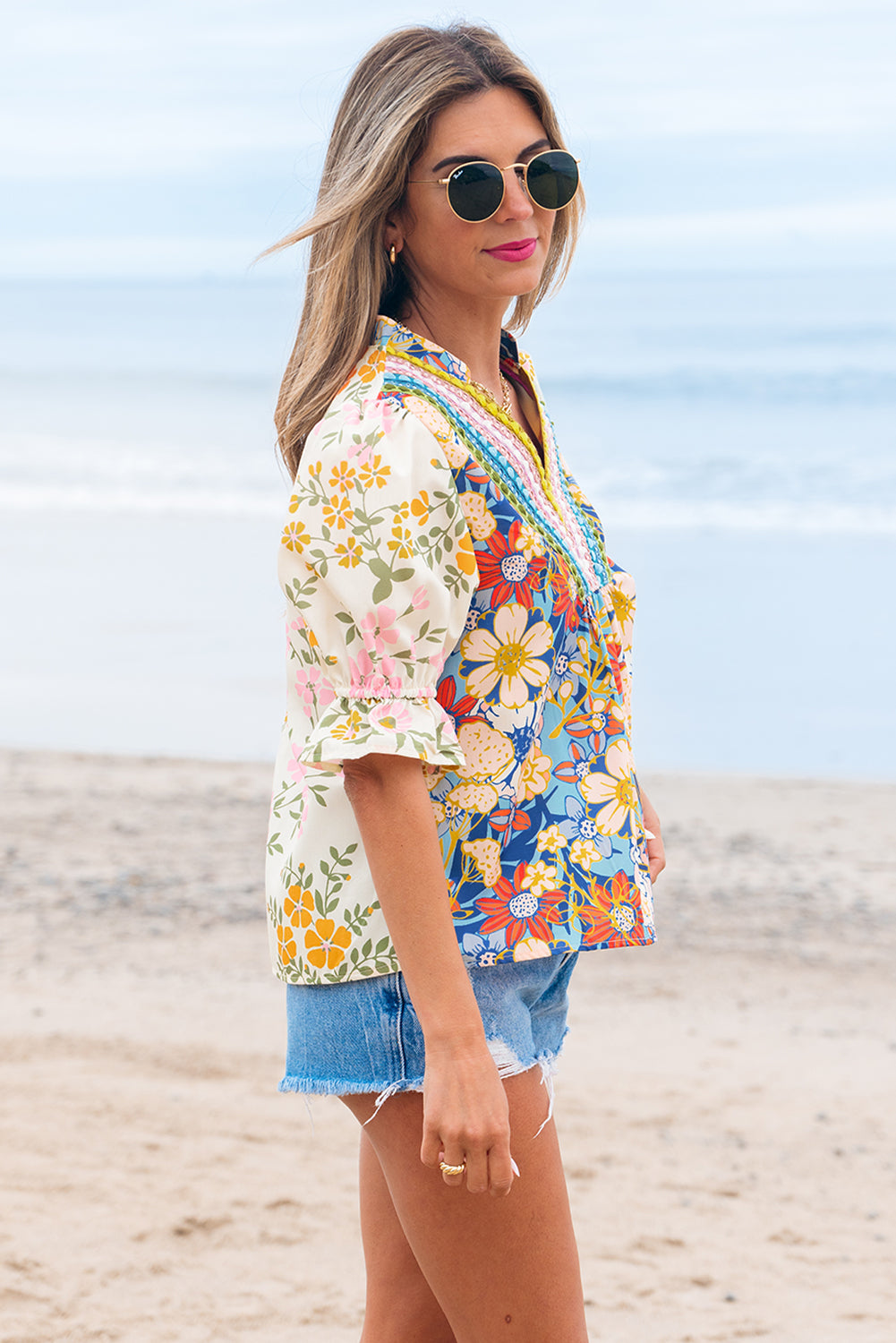 🌸 Wildflower Waves Blouse🌊