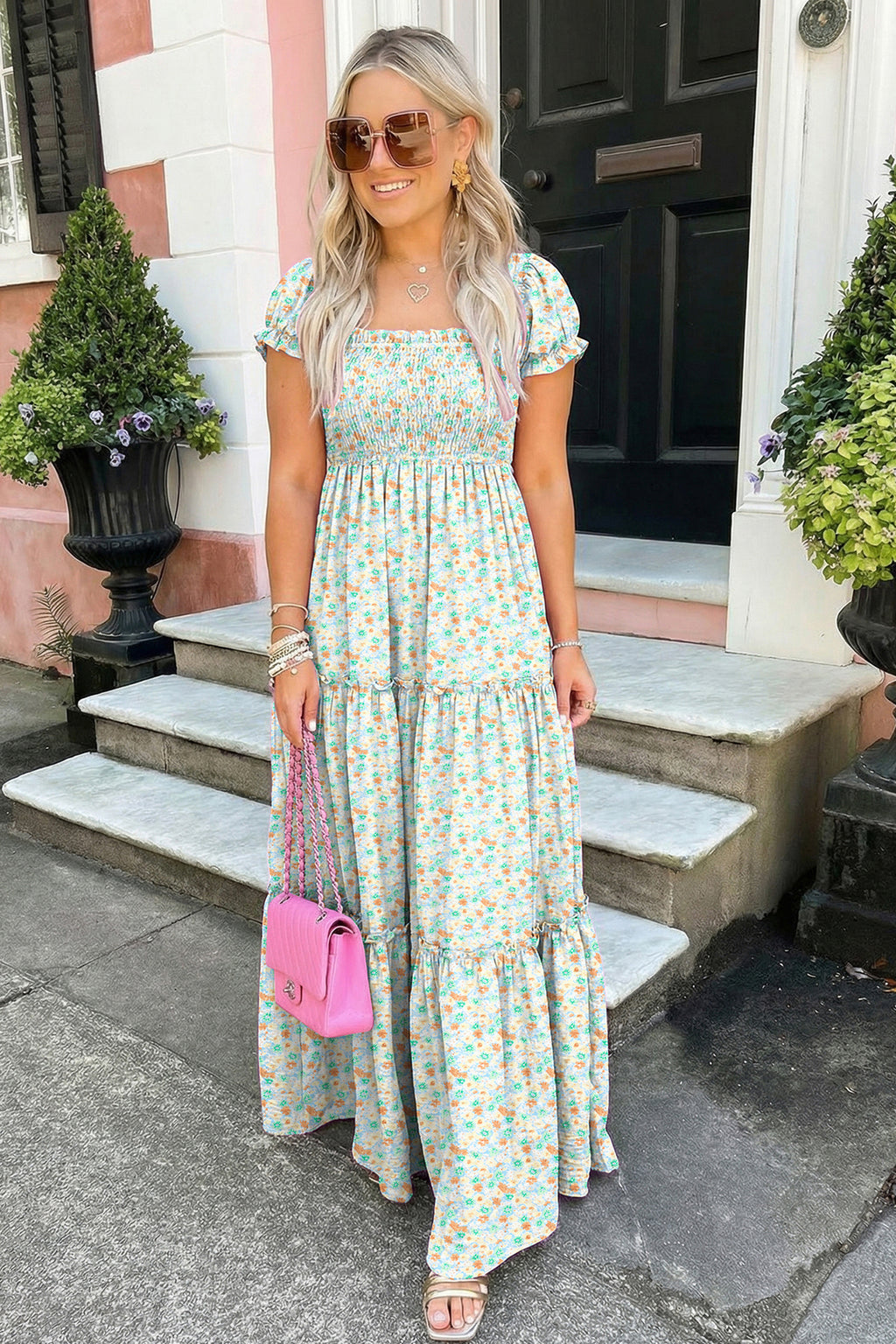 🌸 Wildflower Waves Maxi Dress🦋