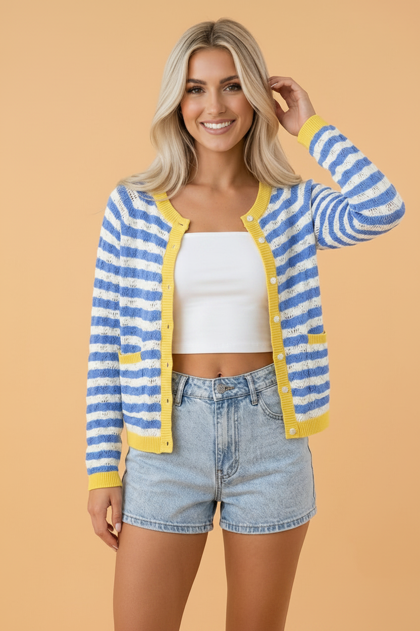 🐚 Boardwalk Breeze Cardigan🌅