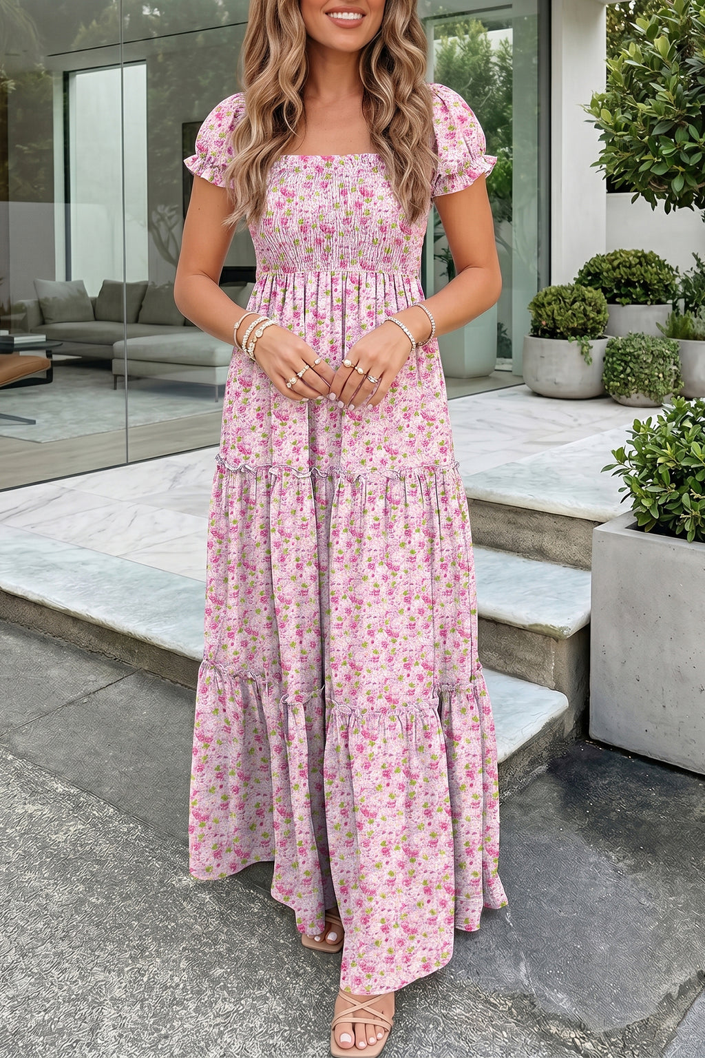 🌸 Wildflower Waves Maxi Dress🦋