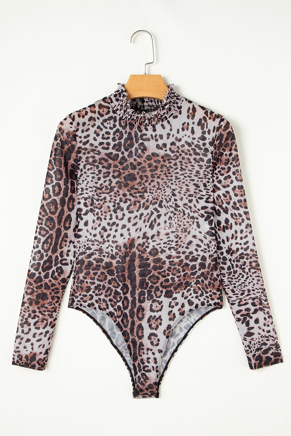 🤎Sandy Cove Leopard Mesh Bodysuit🏝️