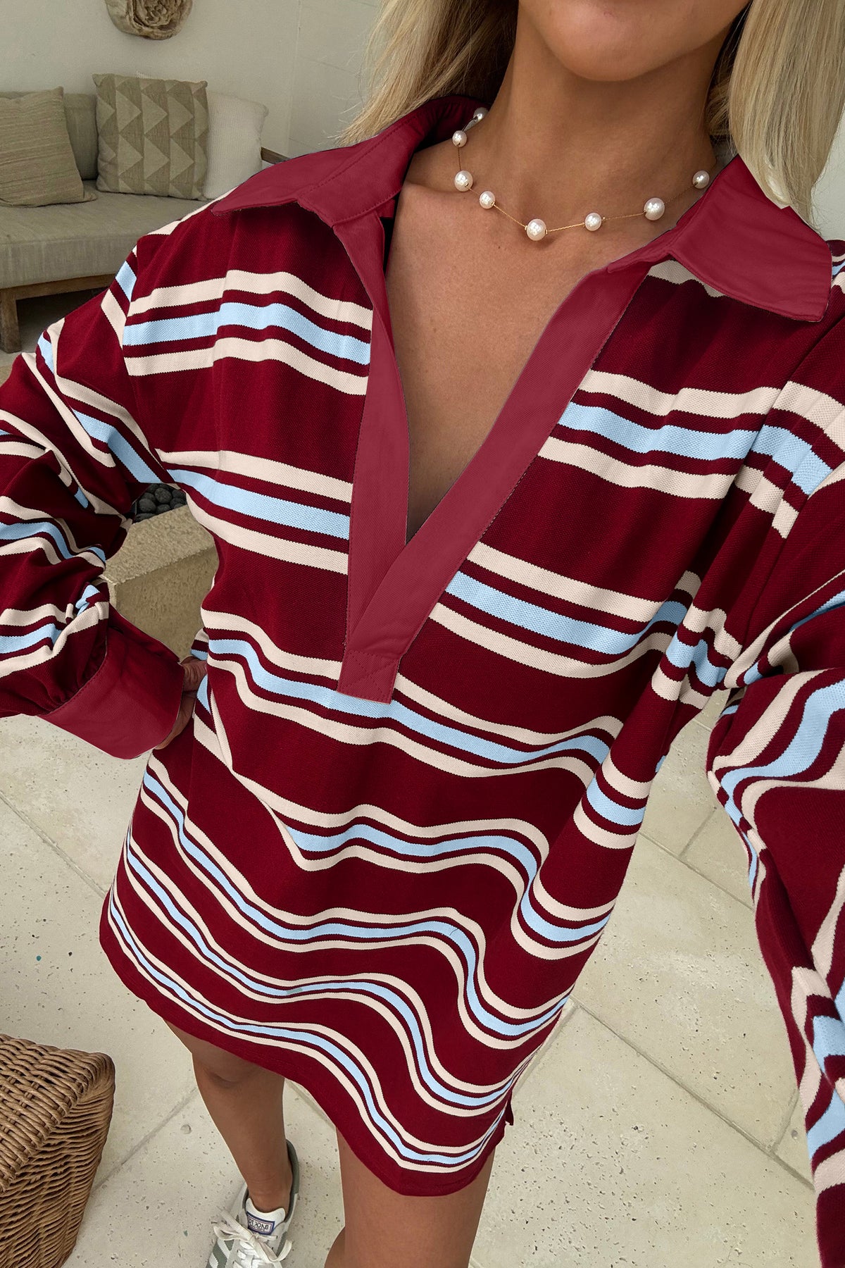 ❤️ Crimson Coast Polo Dress⚓