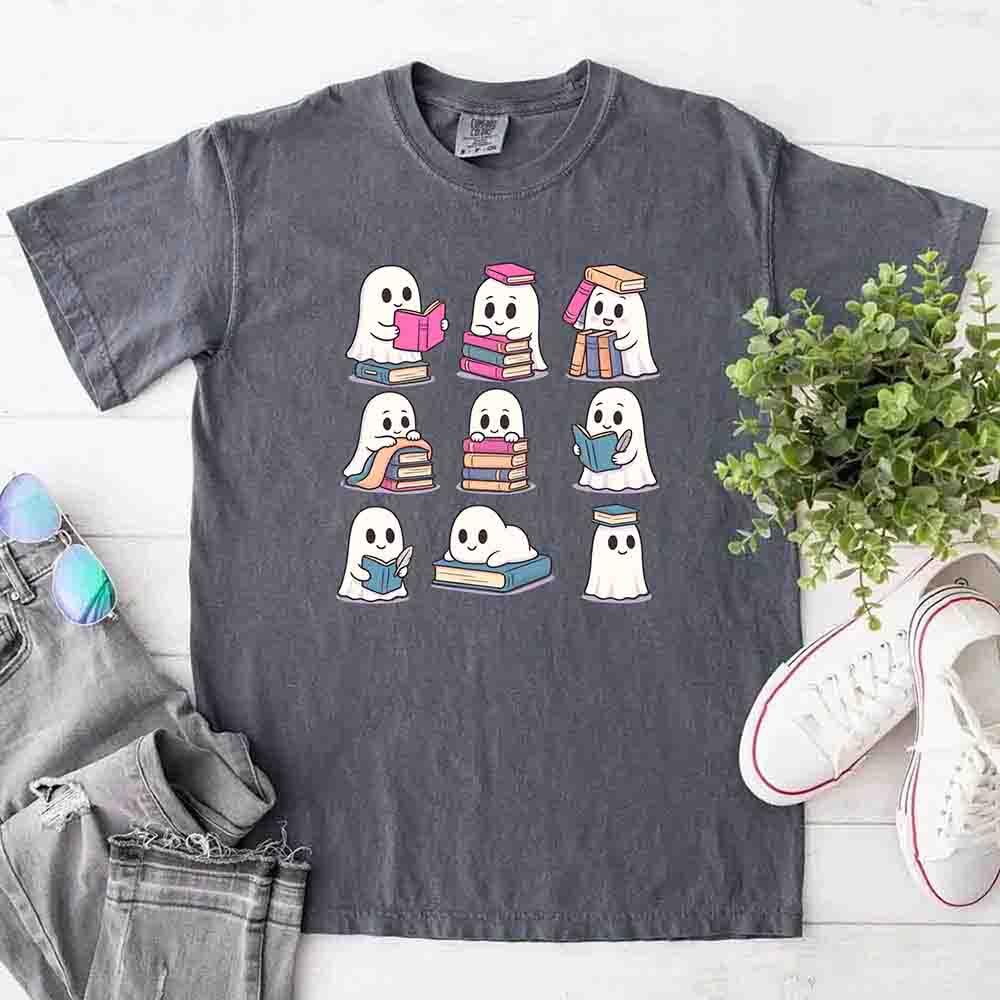 📚 Haunted Bookworm Comfort Colors Tee 👻